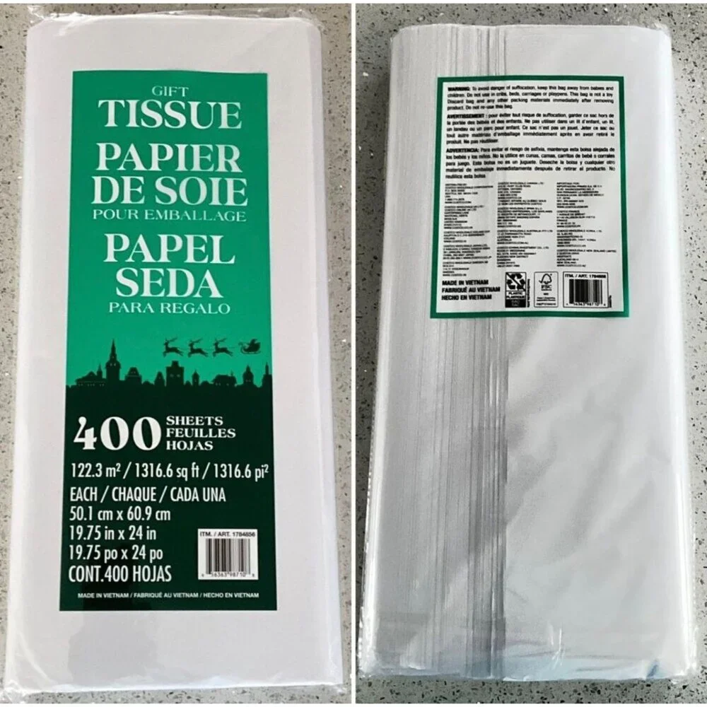 Kirkland Signature Gift Tissue Paper White 1 Pack 400 Sheets